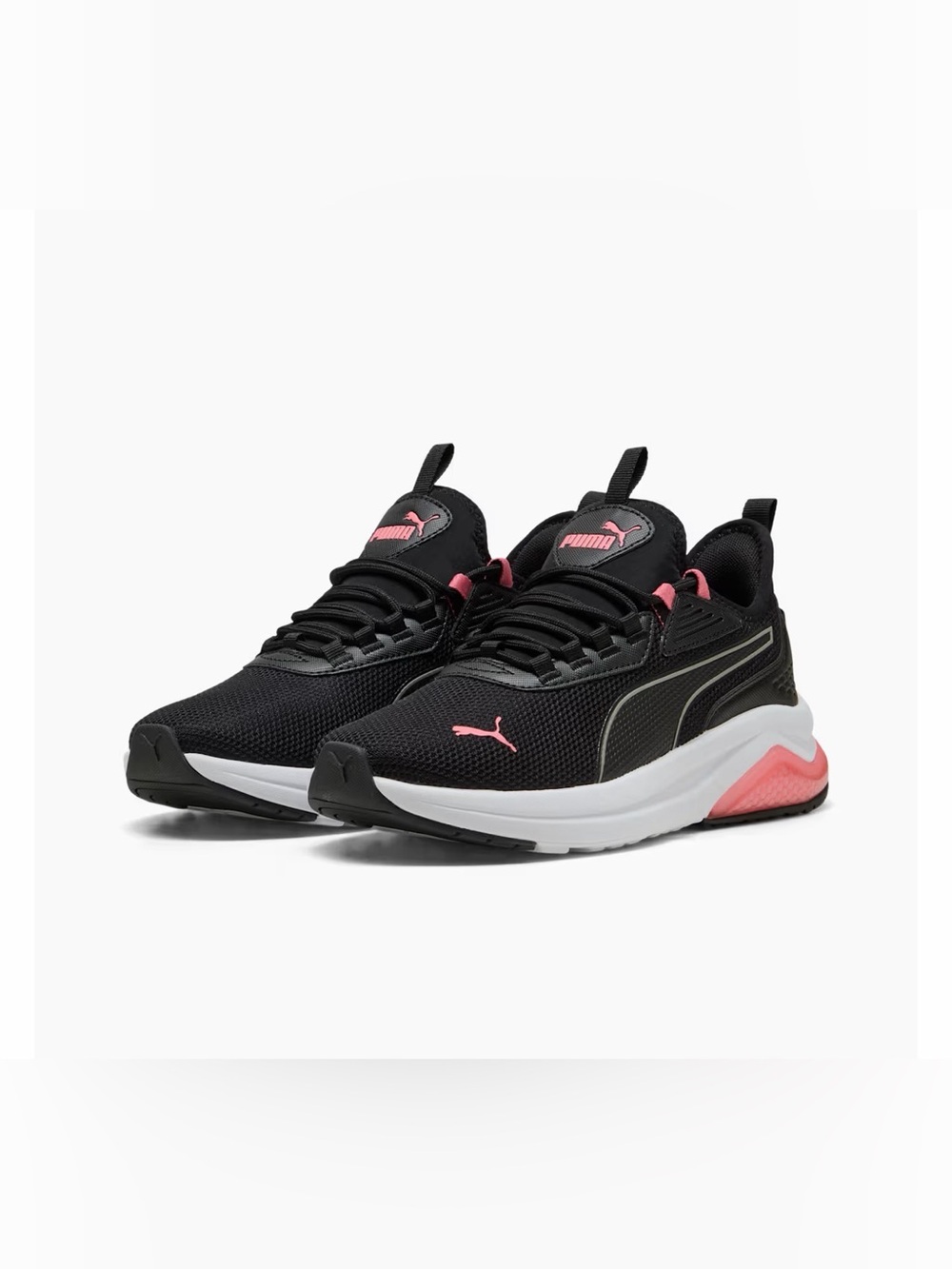 PUMA Amplifier Women’s Sneakers Black Pink White Size 9